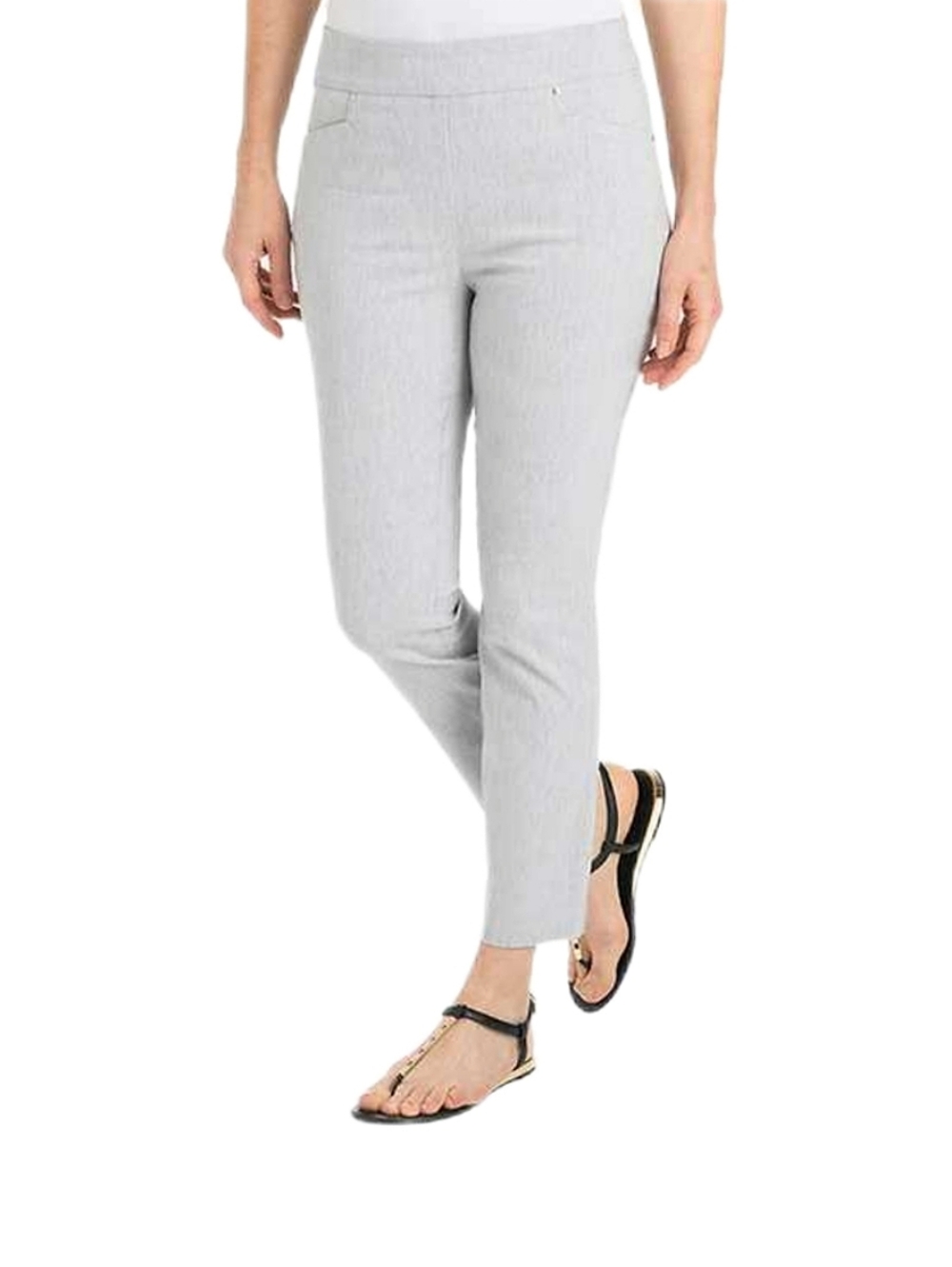 Hilary Radley Pull On Cropped Pants Womens Small